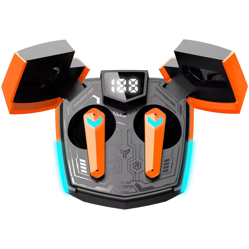 Canyon GTWS-2 slúchadlá bezdrôtové Ear-Hook Gaming USB Type-C nabíjací dok oranžová (CND-GTWS2O)