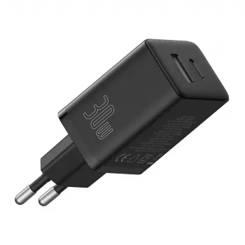 Baseus P10111404113-00 Cube USB-C / USB-A 30W napájací zdroj čierna