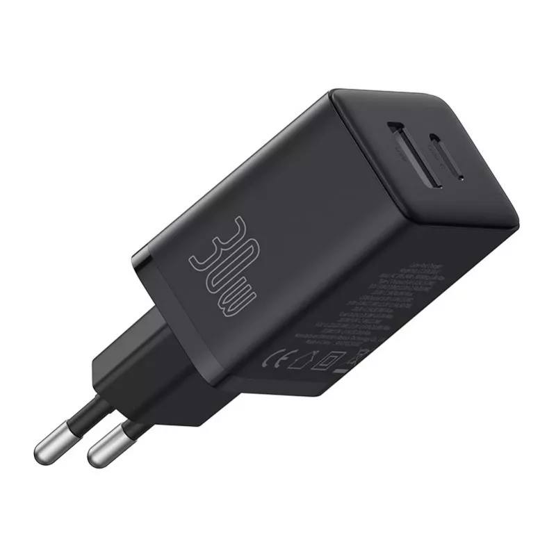 Baseus P10111404113-00 Cube USB-C / USB-A 30W napájací zdroj čierna