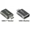 Good Connections adaptér USB 3.2 Gen.1 3.0 konektor samec C na USB-A konektor samica pozinkované kovové puzdro (USB-AD302)