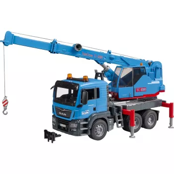 BRUDER MAN TGS žeriavové nákladné auto modré ABS 03771