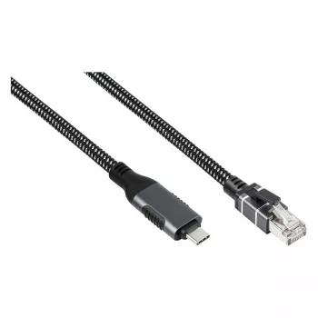 Good Connections Ethernet kábel USB-C RJ45, antracit, 1,0 m
