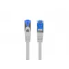 LANBERG Sieťový kábel RJ-45 na RJ-45 S/FTP PCF6A-10CC-0050-S, 0,5 m, CCA vodič, 500 MHz, LSZH, sivý