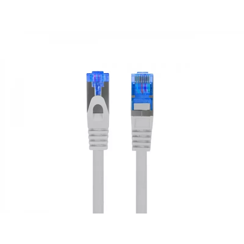 LANBERG Sieťový kábel RJ-45 na RJ-45 S/FTP PCF6A-10CC-0050-S, 0,5 m, CCA vodič, 500 MHz, LSZH, sivý