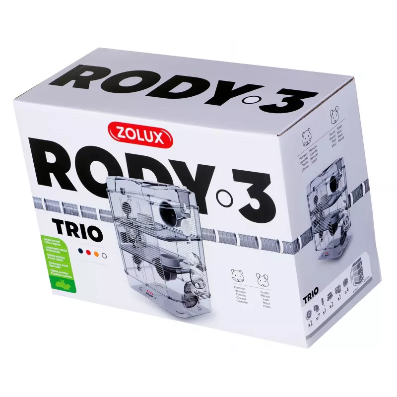 ZOLUX Rody3 Trio biela - klietka pre hlodavce - 1 kus