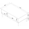 Cama TRESSE lavica / stolík 110x60x40 matný zelený