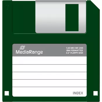 Disketa MediaRange MR200 3,5 palca 1,44 MB balenie 10 ks, červená a žltá