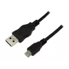 LogiLink USB 2.0 prepojovací kábel, 1,8 m, čierny USB-A konektor samec - USB-B Micro konektor samec, v súlade s USB 2.0 (CU0034)