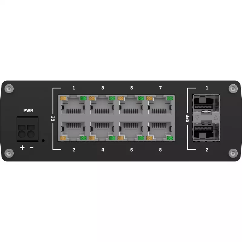 Teltonika TSW210 switch, 8x RJ45, 2x SFP