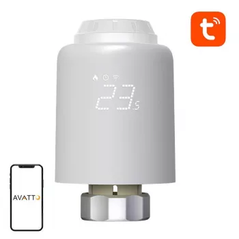 Inteligentný termostatický ventil radiátora Avatto TRV07 Zigbee 3.0 — termostatický ventil pre radiátory, Zigbee 3.0