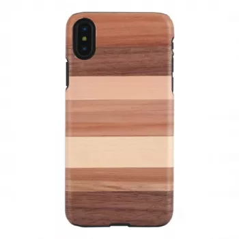 Puzdro na smartphone man and wood pre iPhone X/XS — čierne ochranné puzdro