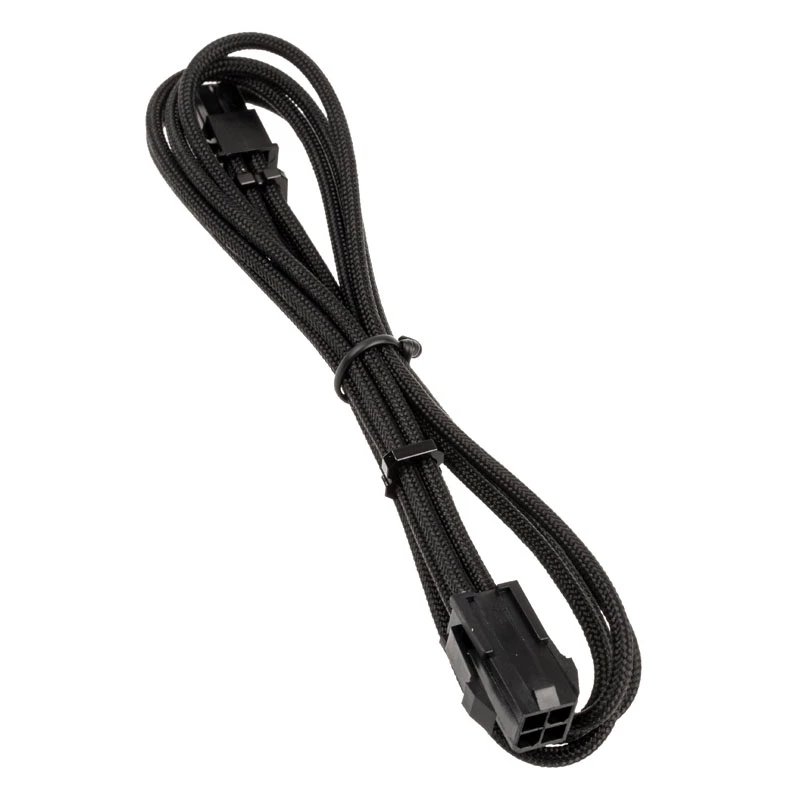 BitFenix Alchemy 4-pin ATX12V predlžovací kábel, 45 cm, opletený - čierny