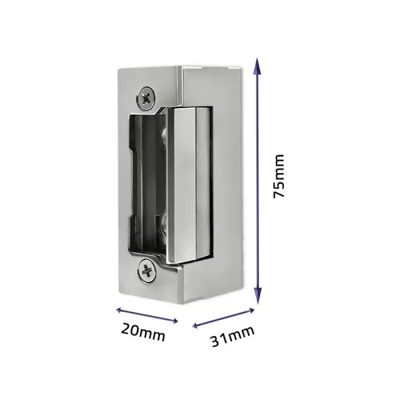 Elektromagnetický zámok QOLTEC 52459 12V symetrický s pamäťou a zámkom