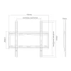 Sunne 32-55-EF pevný nástenný držiak na TV, 32-55 palcov, max. 40 kg, VESA do 400x400, čierny
