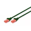Sieťový kábel Digitus CAT 6 U/UTP RJ-45 Cat6 2m zelený