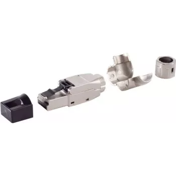 ShiverPeaks 08-51003 Cat 6A bezskrutková zástrčka RJ45, uhlová, STP