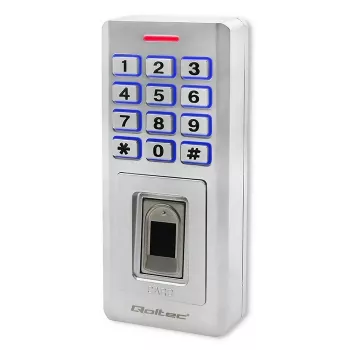 Odtlačkový a RFID kódový zámok QOLTEC 52447 s IP68 ochranou