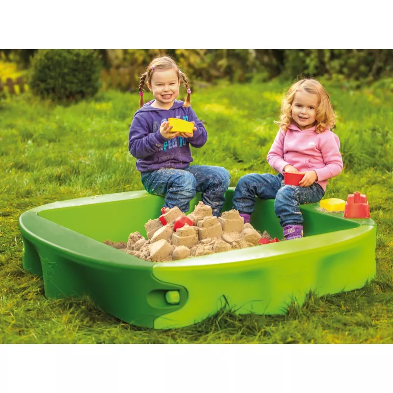 Pieskovisko Simba-Dickie BIG 800056733, plast, 1380×1380 mm, integrované sedadlá, zelené