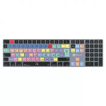 LogicKeyboard Titan DE Mac klávesnica pre Adobe Premiere Pro CC — nemecké rozloženie