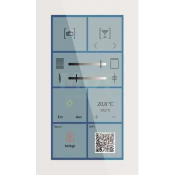 MDT KNX sklenený dotykový Smart Plus 6 palcov BE-GTSP6TW.01S (BE-GTSP6TW.01S)