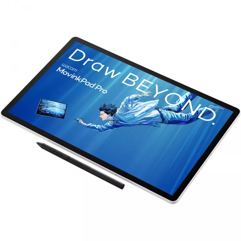Wacom MovinkPad Pro 14, káblový a bezdrôtový, 5080 lpi, 302 x 189 mm, USB/Bluetooth, 1 cm, pero