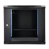 EXTRALINK LITE 9U 530X400 nástenný rack, čierny, s odkladacou policou