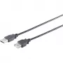 USB kábel S/CONN 13-24045 USB 2.0 3 m čierny