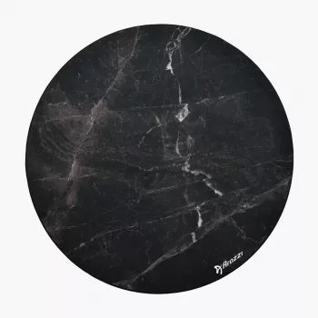 Ochranná podlahová podložka pod stoličky Arozzi Zona Round Floor Pad – čierna Marble, okrúhla ochranná podložka na tvrdé a kobercové podlahy