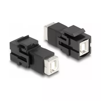DeLOCK Keystone modul USB 2.0 Type-B zásuvka na USB 2.0 Type-B zásuvka čierna