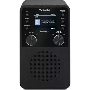 Digitálne rádio TECHNISAT DigitRadio 317 — čierne, príjem FM a DAB+