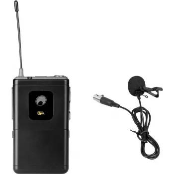 Lavalier mikrofón Omnitronic UHF-E Series 828,6 MHz, pripínací mikrofón, guľová kapsula