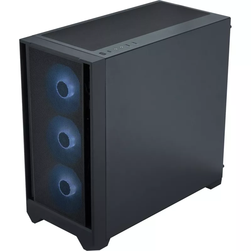 PC skriňa Silentware Flow 110 A-RGB čierna — Mid-Tower skriňa, bočný panel z tvrdeného skla
