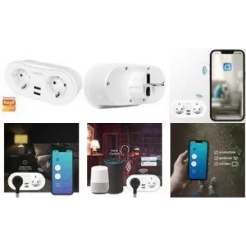 Inteligentná Wi-Fi zásuvka LOGILINK SH0102, biela, 2 zásuvky