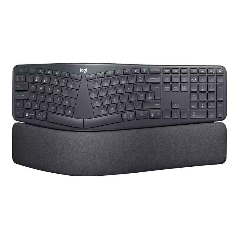 Logitech ERGO K860 - klávesnica - bezdrôtová - 2,4 GHz, Bluetooth 5.0 - QWERTY - GB - grafitová