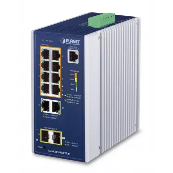 Upravovaný switch PLANET IGS-4215-8UP2T2S L2/L4 Gigabit Ethernet PoE 10 portov