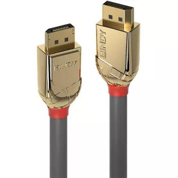 Lindy 5m DisplayPort 1.2 kábel, Gold Line, 5 m, DisplayPort, DisplayPort, konektor samec, konektor samec, 4096 x 2160 pixelov