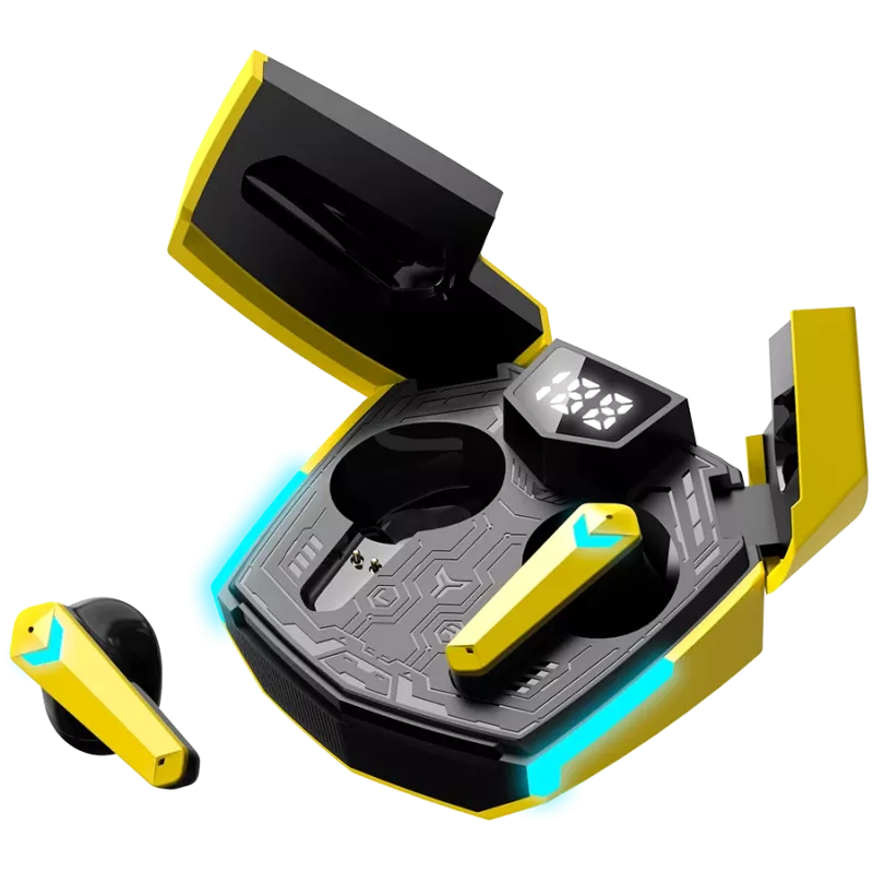 Canyon GTWS-2 slúchadlá bezdrôtové ušné háky Gaming USB Type-C Bluetooth nabíjací dok žltá (CND-GTWS2Y)