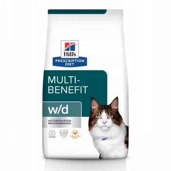 HILL'S PRESCRIPTION DIET Multi-Benefit Feline w/d suché krmivo pre mačky s kuracím mäsom 3 kg