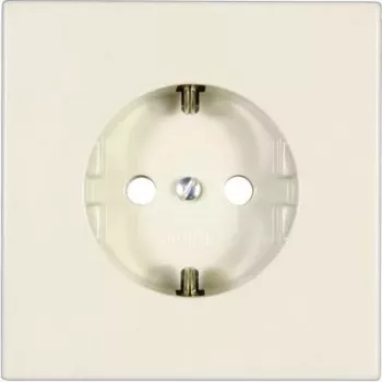 Zásuvka s ochranným kontaktom Jung LS 520 — LS 990 / LS Design, krémovobiela