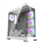Počítačová skriňa Darkflash DS900 (biela) + 7 ARGB ventilátorov