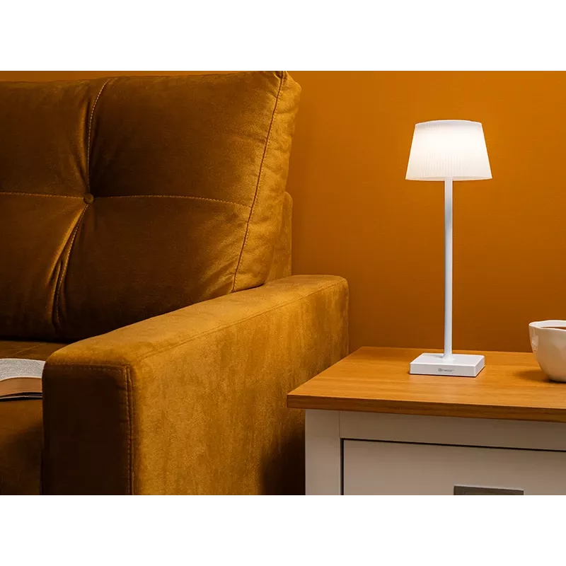 Stolná lampa TRACER Pluto biela TRAOSW47233 LED stmievateľná, biele prevedenie