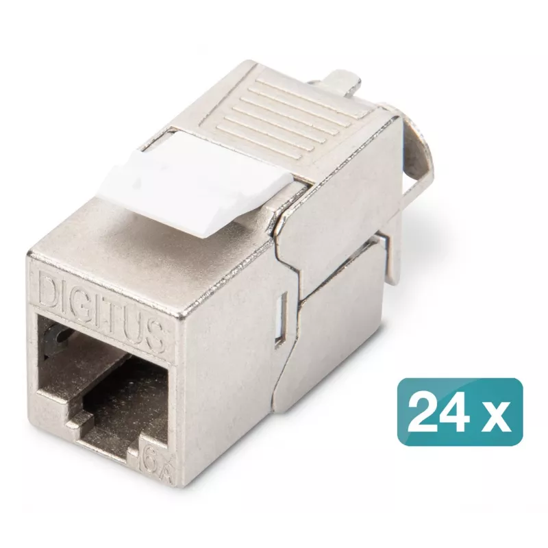 Digitus modulárny patch panel 24-port DN-91410-24 RJ-45 Cat6a sivý