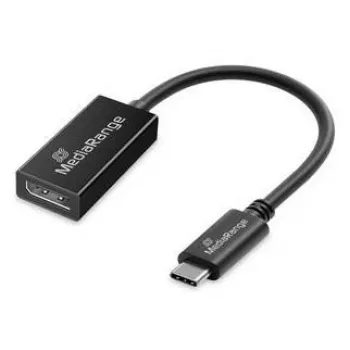 USB Type-C na DisplayPort audio a video konvertor MediaRange MRCS235, 20 cm kábel, čierny