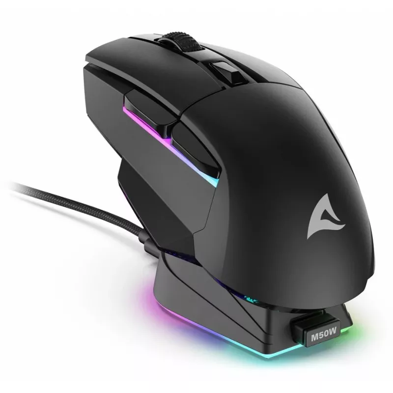 Skiller SGM50W čierna optická RGB herná myš