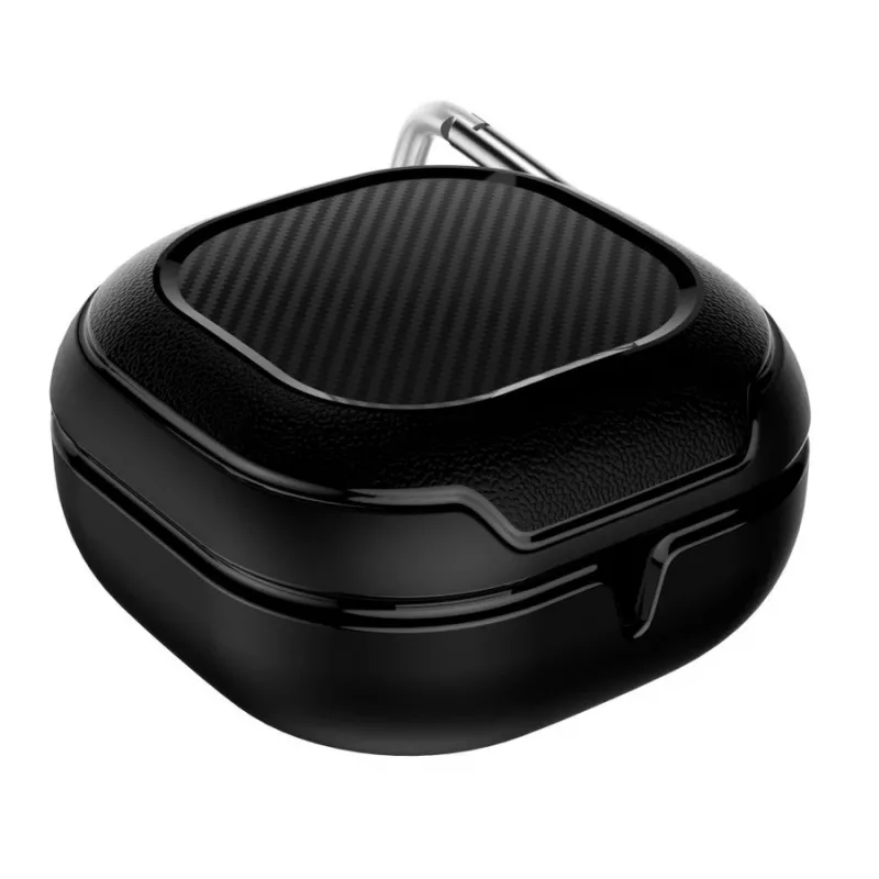 Tech-Protect Rough Carbon kryt na nabíjacie puzdro Samsung Galaxy Buds 2 Pro/2/Live/Pro, čierny