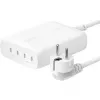 Belkin BoostCharge Pro 200 W 4-portová USB-C GaN nástenná nabíjačka, biela (WCH015VFWH)
