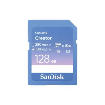 SanDisk Creator SD pamäťová karta UHS-II 128 GB prenosové rýchlosti až do 280 MB/s