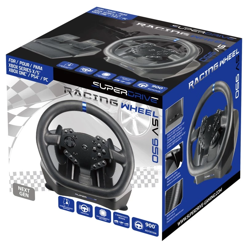 Volant + pedále Subsonic SA5640-NG čierny PC PlayStation 4 Xbox One