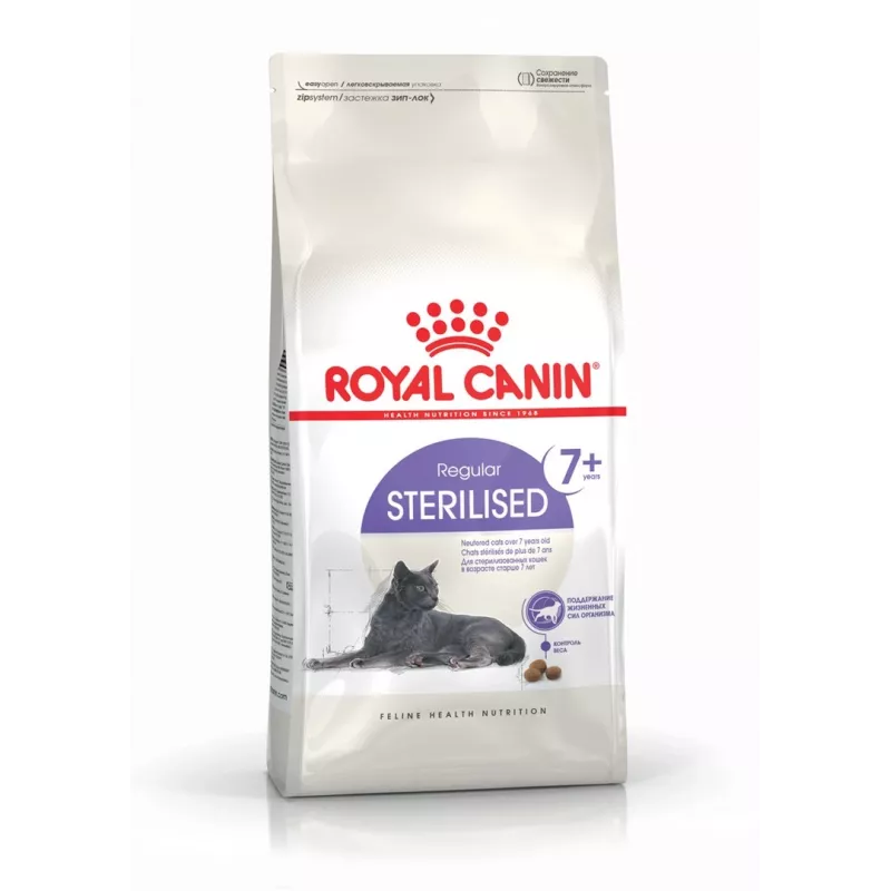 ROYAL CANIN Sterilised 7+ - suché krmivo pre mačky - 10 kg
