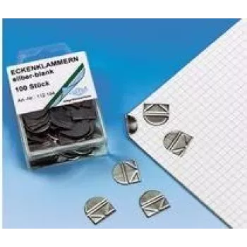 Kovové sponky Wedo 112 154 strieborná kapacita 10 listov 100 ks